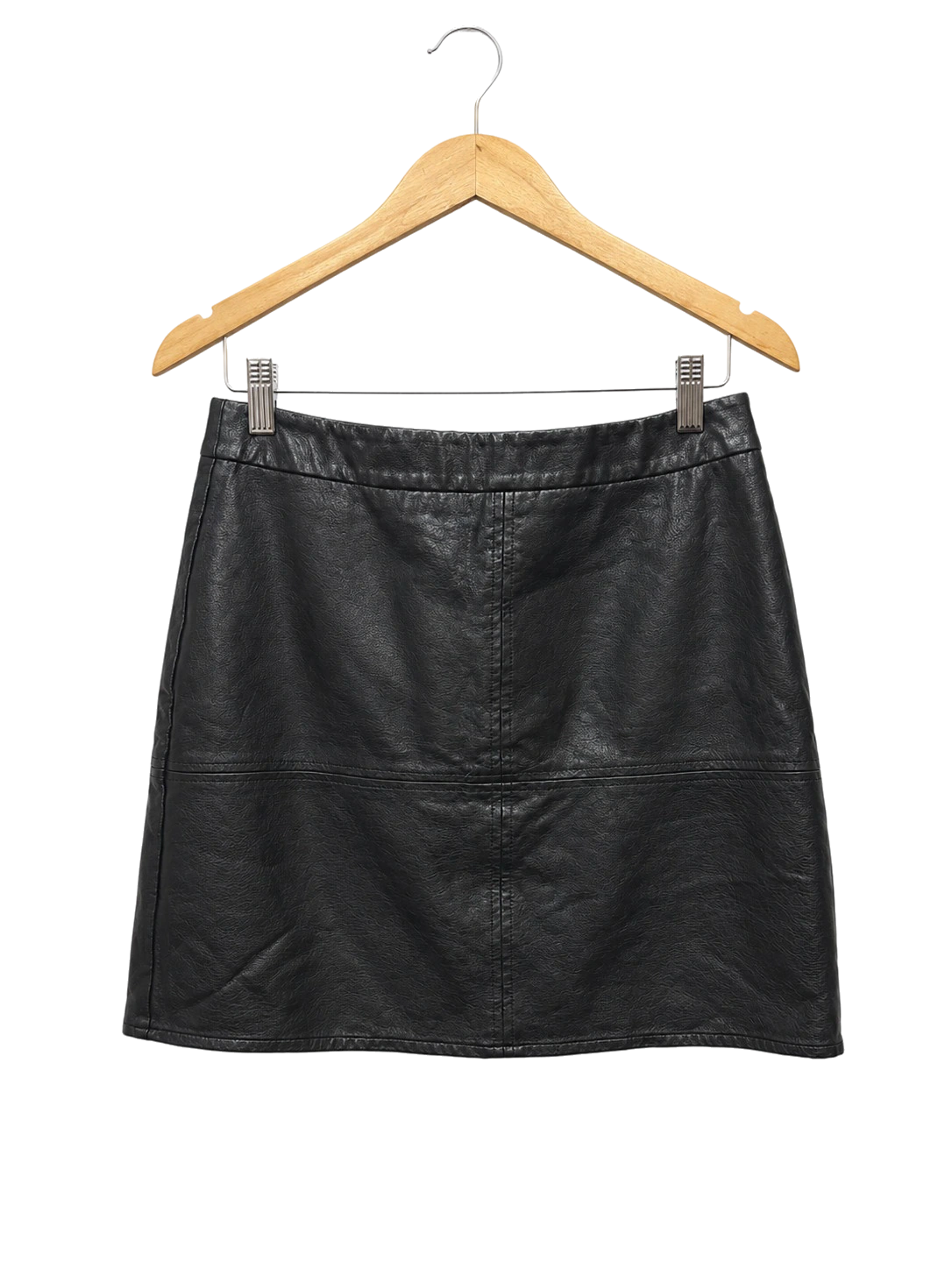 Black Pleather Mini Skirt