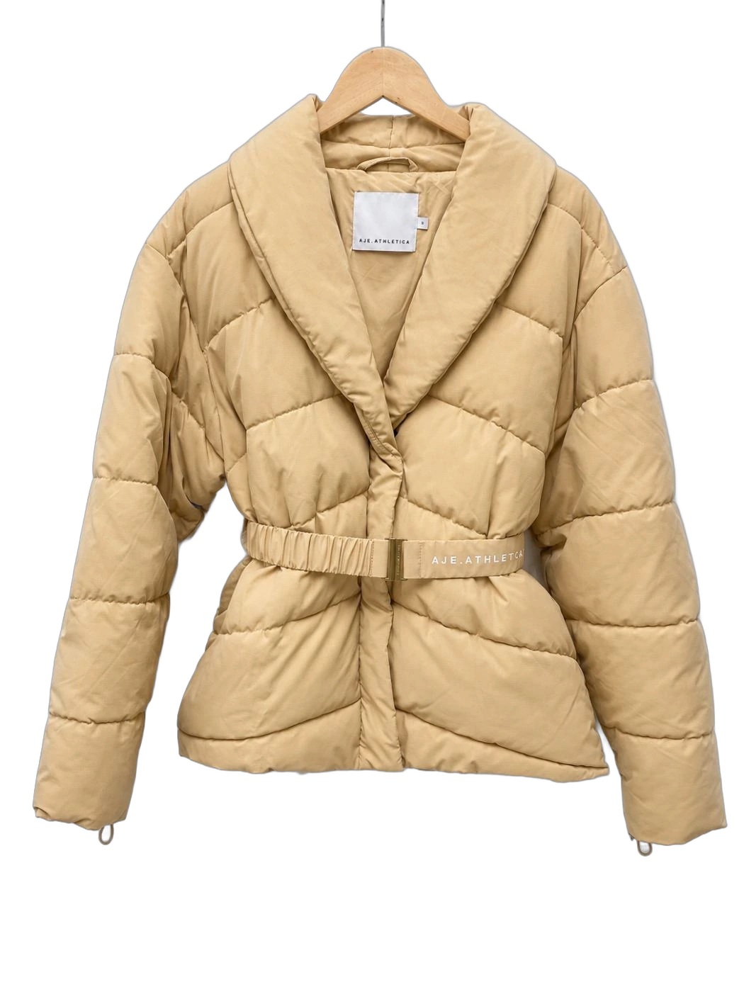 Aje Athletica Camel Puffer Jacket