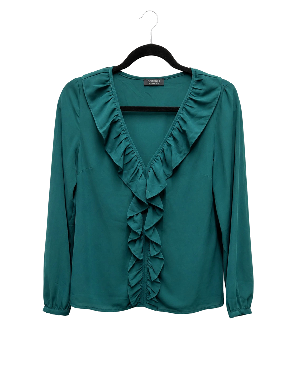 Teal Green Frill Long Sleeve