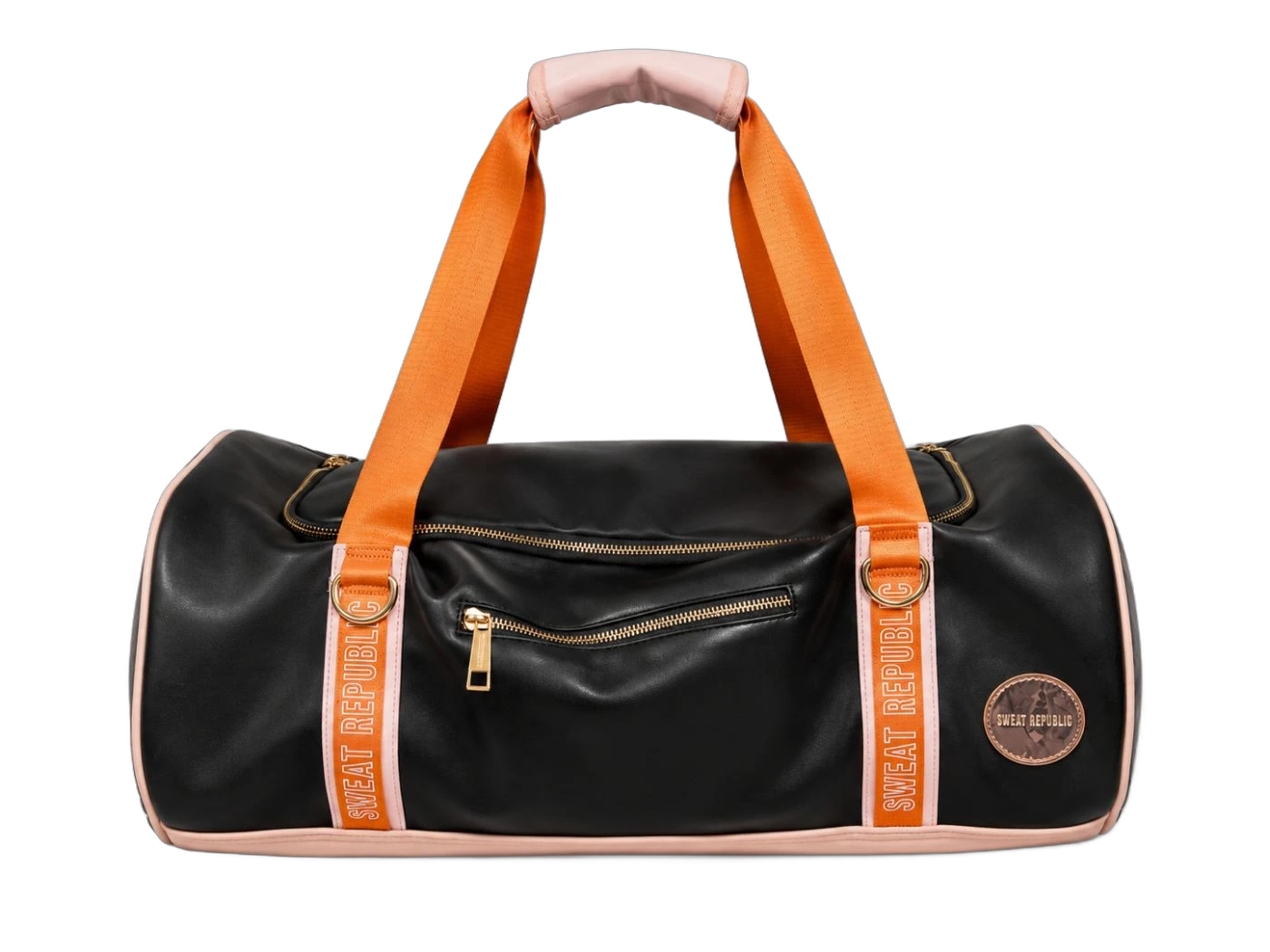 Sweat Republic - Augustine Black Pink Orange Duffle Bag